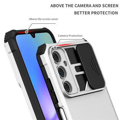 For Samsung Galaxy A05s 4G Phone Case Built-in Kickstand and Slide Lens Cover