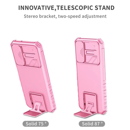 For Samsung Galaxy A05s 4G Phone Case Built-in Kickstand and Slide Lens Cover