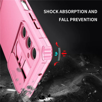 For Samsung Galaxy A05s 4G Phone Case Built-in Kickstand and Slide Lens Cover