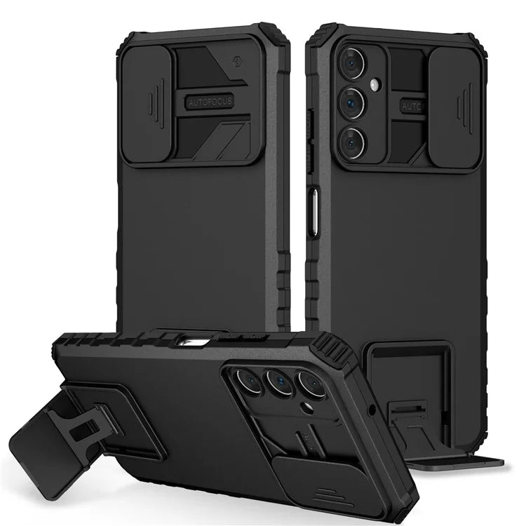 For Samsung Galaxy A05s 4G Phone Case Built-in Kickstand and Slide Lens Cover