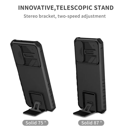 For Samsung Galaxy A05s 4G Phone Case Built-in Kickstand and Slide Lens Cover