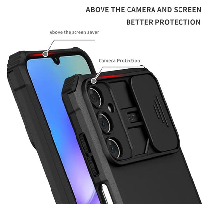 For Samsung Galaxy A05s 4G Phone Case Built-in Kickstand and Slide Lens Cover