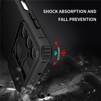 For Samsung Galaxy A05s 4G Phone Case Built-in Kickstand and Slide Lens Cover