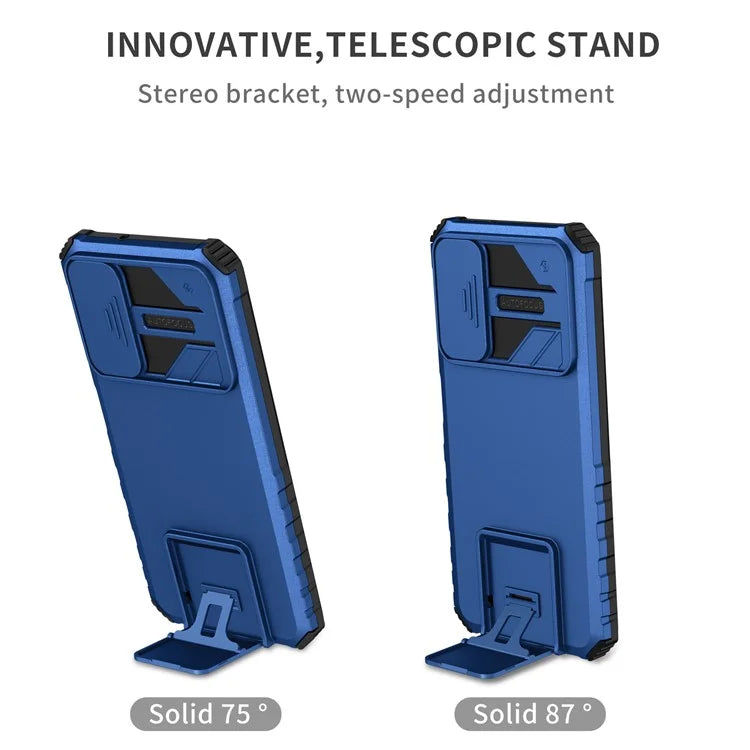 For Samsung Galaxy A05s 4G Phone Case Built-in Kickstand and Slide Lens Cover