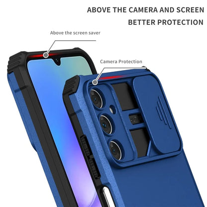 For Samsung Galaxy A05s 4G Phone Case Built-in Kickstand and Slide Lens Cover