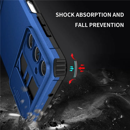 For Samsung Galaxy A05s 4G Phone Case Built-in Kickstand and Slide Lens Cover