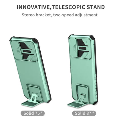 For Samsung Galaxy A05s 4G Phone Case Built-in Kickstand and Slide Lens Cover