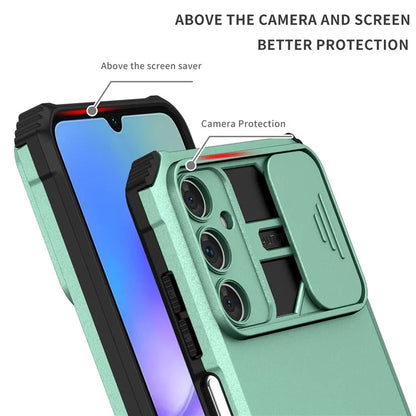 For Samsung Galaxy A05s 4G Phone Case Built-in Kickstand and Slide Lens Cover