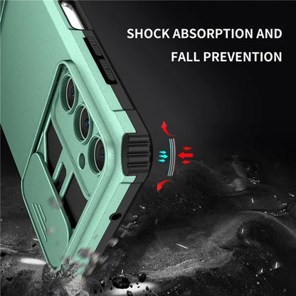 For Samsung Galaxy A05s 4G Phone Case Built-in Kickstand and Slide Lens Cover