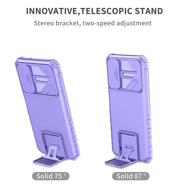 For Samsung Galaxy A05s 4G Phone Case Built-in Kickstand and Slide Lens Cover