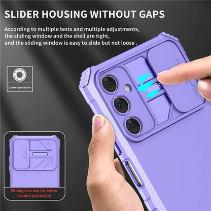 For Samsung Galaxy A05s 4G Phone Case Built-in Kickstand and Slide Lens Cover
