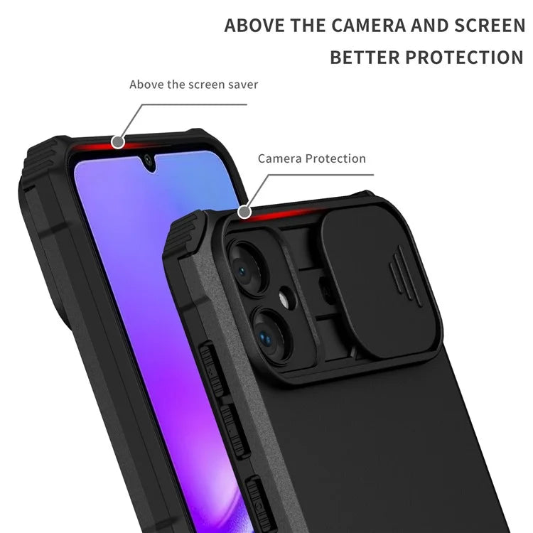 For Samsung Galaxy A05 4G Camera Protection Case Impact-Resistant PC+TPU Phone Cover