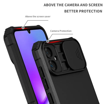 For Samsung Galaxy A05 4G Camera Protection Case Impact-Resistant PC+TPU Phone Cover