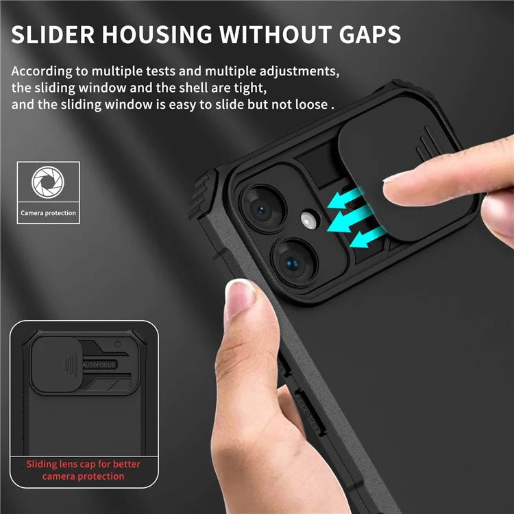 For Samsung Galaxy A05 4G Camera Protection Case Impact-Resistant PC+TPU Phone Cover