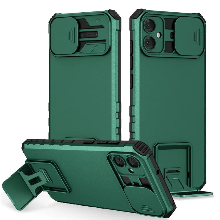 For Samsung Galaxy A05 4G Camera Protection Case Impact-Resistant PC+TPU Phone Coverish Green