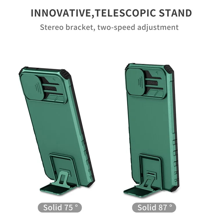 For Samsung Galaxy A05 4G Camera Protection Case Impact-Resistant PC+TPU Phone Coverish Green