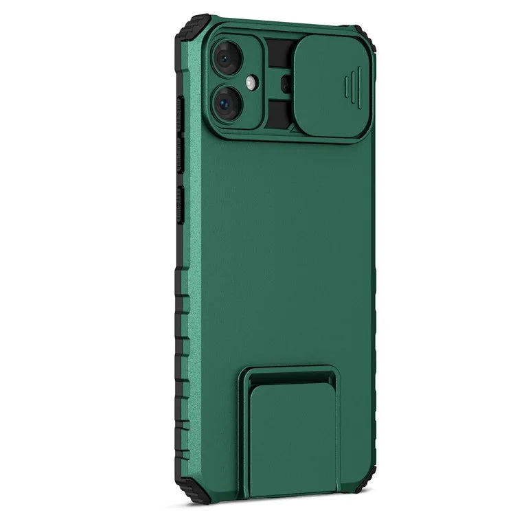 For Samsung Galaxy A05 4G Camera Protection Case Impact-Resistant PC+TPU Phone Coverish Green