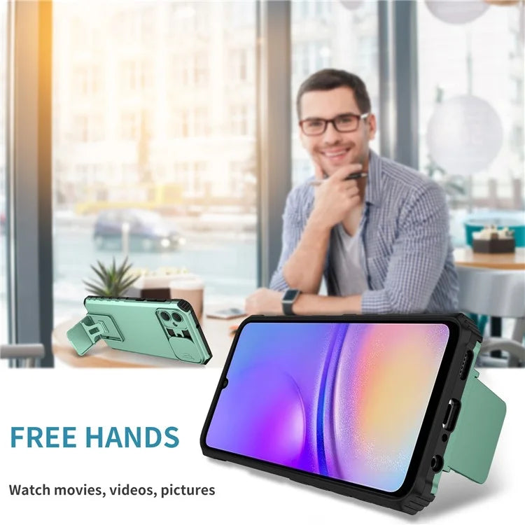 For Samsung Galaxy A05 4G Camera Protection Case Impact-Resistant PC+TPU Phone Cover