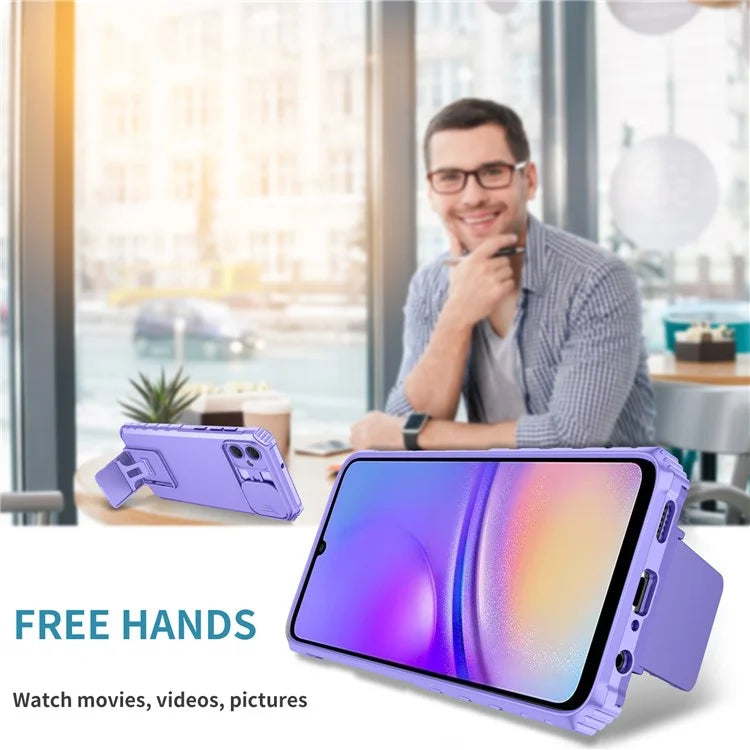For Samsung Galaxy A05 4G Camera Protection Case Impact-Resistant PC+TPU Phone Cover