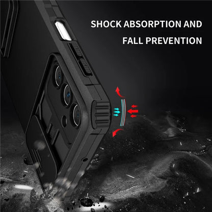 For Samsung Galaxy A15 5G Phone Case Slide Lens Protection Kickstand