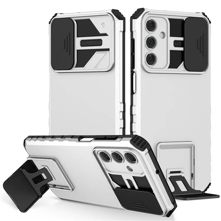 For Samsung Galaxy A15 5G Phone Case Slide Lens Protection Kickstand