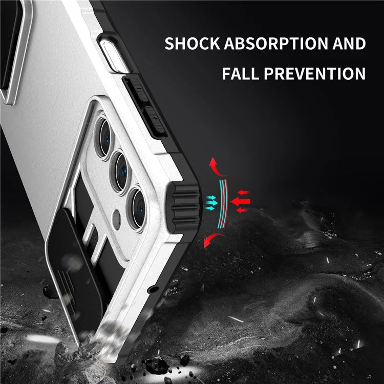 For Samsung Galaxy A15 5G Phone Case Slide Lens Protection Kickstand
