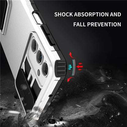 For Samsung Galaxy A15 5G Phone Case Slide Lens Protection Kickstand