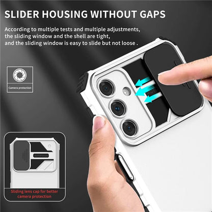 For Samsung Galaxy A15 5G Phone Case Slide Lens Protection Kickstand