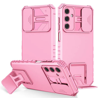 For Samsung Galaxy A15 5G Phone Case Slide Lens Protection Kickstand