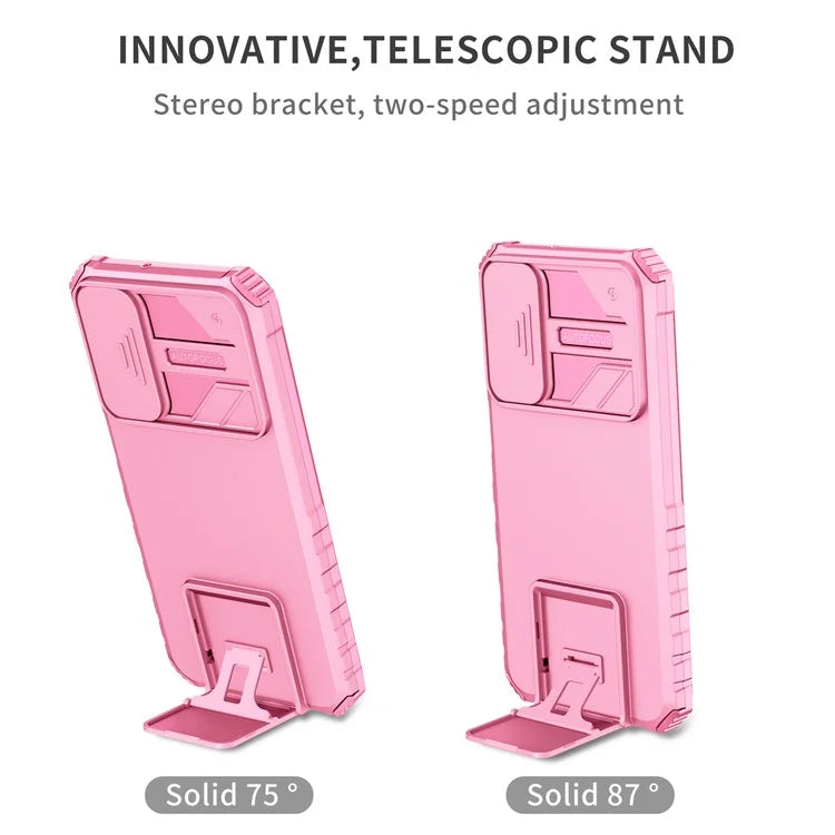 For Samsung Galaxy A15 5G Phone Case Slide Lens Protection Kickstand