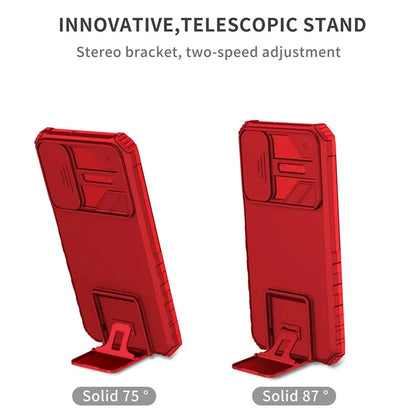 For Samsung Galaxy A15 5G Phone Case Slide Lens Protection Kickstand