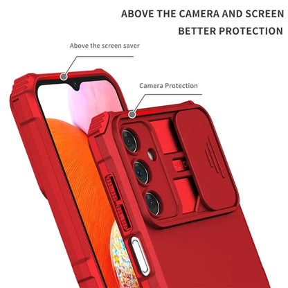 For Samsung Galaxy A15 5G Phone Case Slide Lens Protection Kickstand