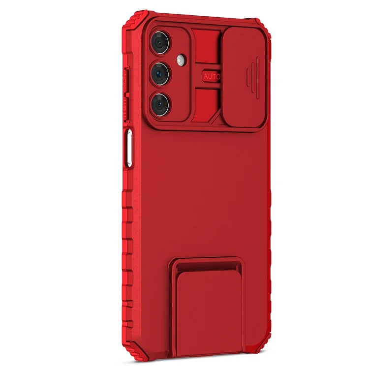 For Samsung Galaxy A15 5G Phone Case Slide Lens Protection Kickstand