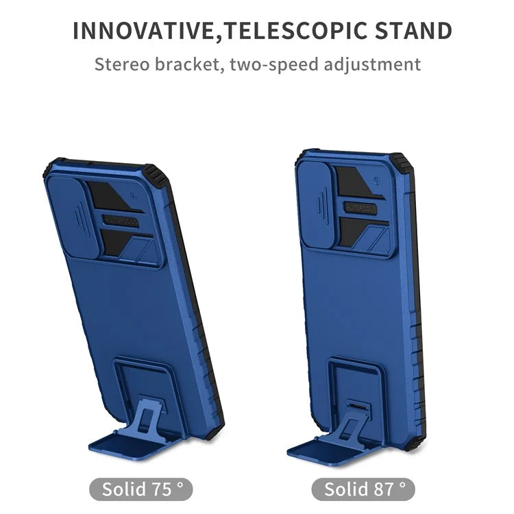 For Samsung Galaxy A15 5G Phone Case Slide Lens Protection Kickstand
