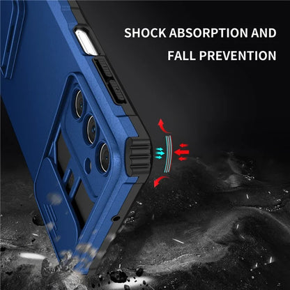 For Samsung Galaxy A15 5G Phone Case Slide Lens Protection Kickstand
