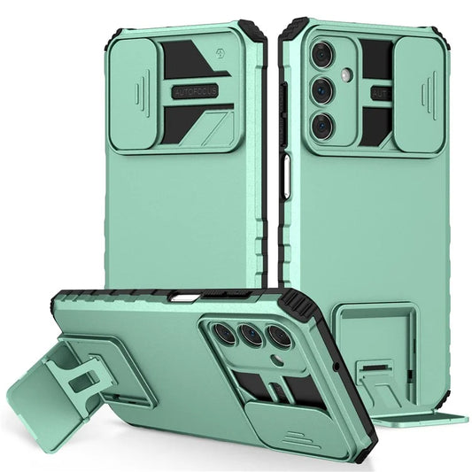 For Samsung Galaxy A15 5G Phone Case Slide Lens Protection Kickstand