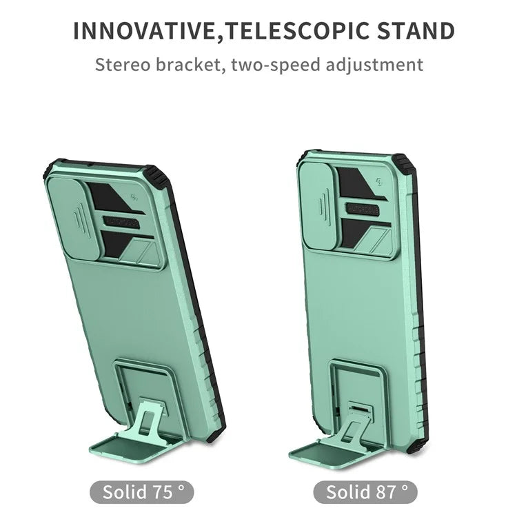 For Samsung Galaxy A15 5G Phone Case Slide Lens Protection Kickstand