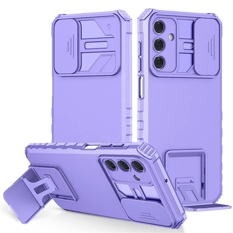 For Samsung Galaxy A15 5G Phone Case Slide Lens Protection Kickstand