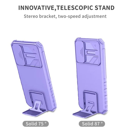 For Samsung Galaxy A15 5G Phone Case Slide Lens Protection Kickstand