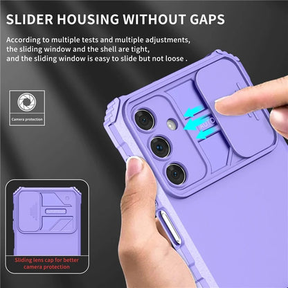 For Samsung Galaxy A15 5G Phone Case Slide Lens Protection Kickstand