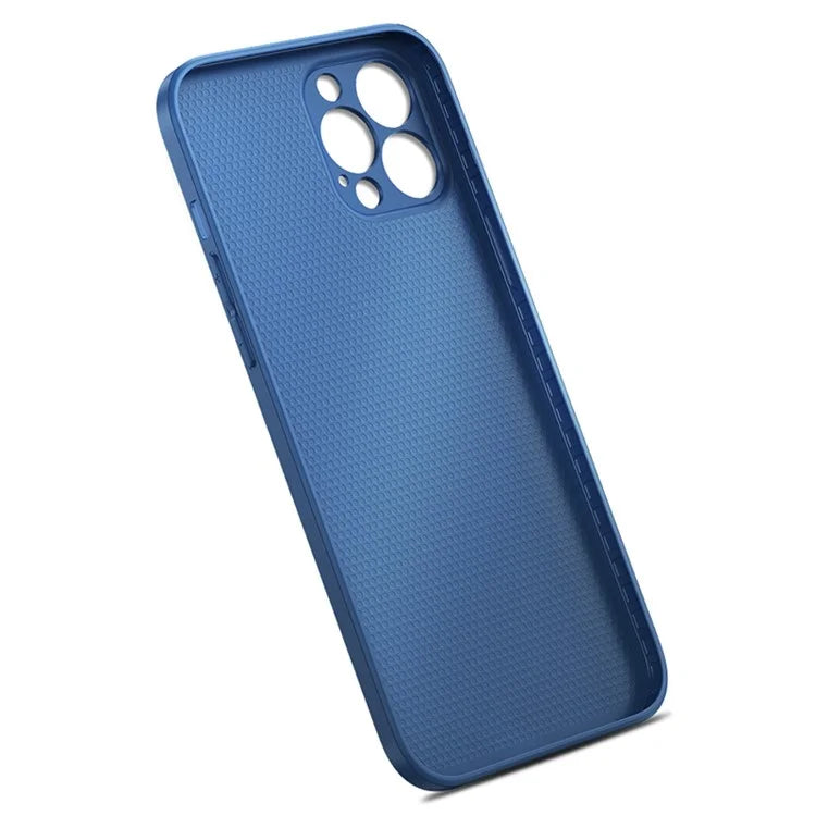 For iPhone 15 Pro Max Case Drop-proof Brushed TPU + Metal Protective Back Shell