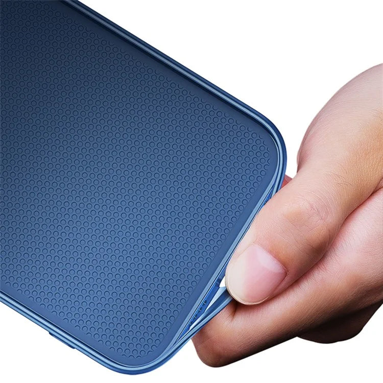 For iPhone 15 Pro Max Case Drop-proof Brushed TPU + Metal Protective Back Shell