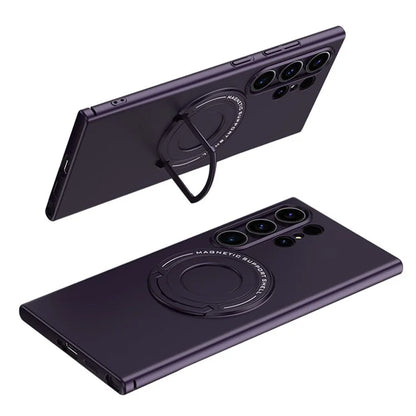 For Samsung Galaxy S24 Ultra Case Kickstand Phone Cover Compatible with MagSafe