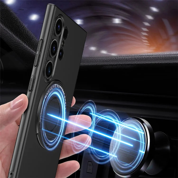 For Samsung Galaxy S24 Ultra Case Kickstand Phone Cover Compatible with MagSafe