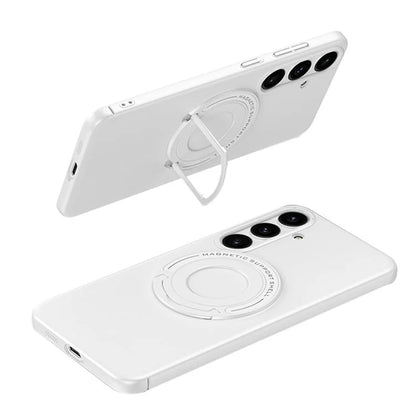 For Samsung Galaxy S24+ Magnetic Kickstand Case Compatible with MagSafe Drop Protection