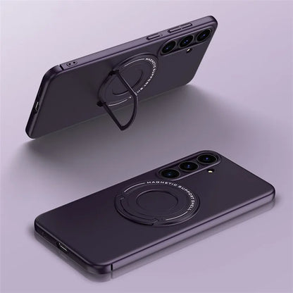 For Samsung Galaxy S24+ Magnetic Kickstand Case Compatible with MagSafe Drop Protection