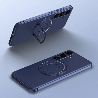 For Samsung Galaxy S24+ Magnetic Kickstand Case Compatible with MagSafe Drop Protection