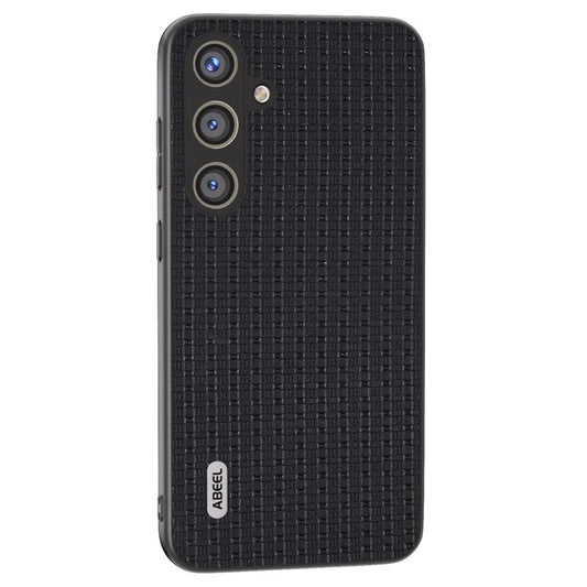 ABEEL For Samsung Galaxy S24+ Case Genuine Cow Leather Skin Phone Cover Anti-slip