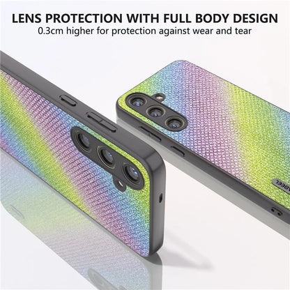 ABEEL For Samsung Galaxy S24+ Protective Phone Cover Rhinestone Texture Leather Back Case