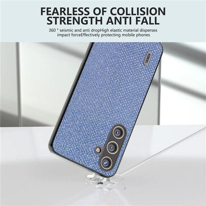ABEEL For Samsung Galaxy S24+ Protective Phone Cover Rhinestone Texture Leather Back Case